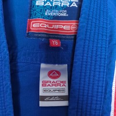 Gracie Barra Equipe Jiu-Jitsu Gi just the Jacket Blue Size Y6-TRAIN-LITE