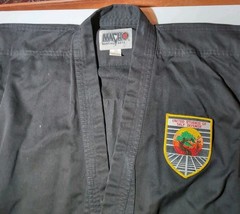 Vintage Macho Brand Karate 2 PC Gi Large Tiger & Other Patches Youth SZ O/140