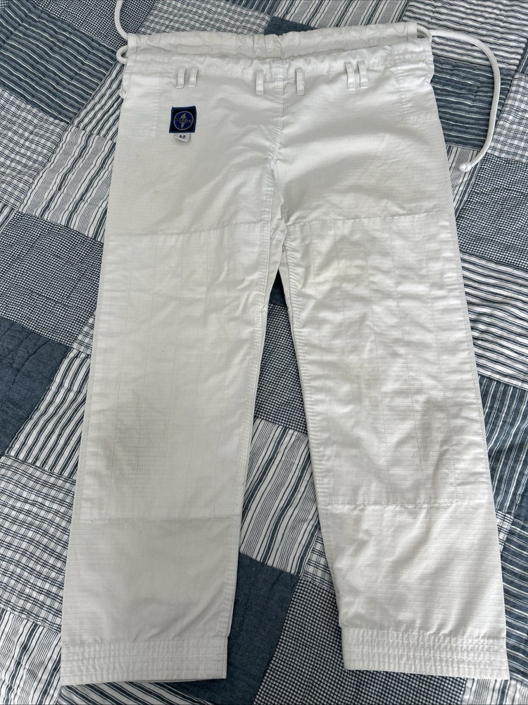 Jiu Jitsu Combat Pants Ripstop Drawstring by Deep Water of Brazil Small 27