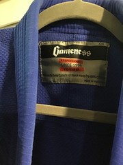 Gameness Martial Arts Professional Fight Wear Size A0 Pants Size 18 Top Blue