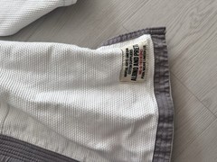 Albino and Preto A&P BJJ Brazilian Jiu-Jitsu Mat HB Gi White Size A0