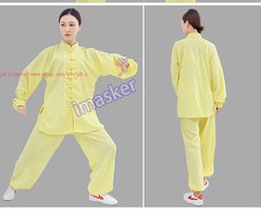 Unisex Cotton Kung Fu Tai Chi Uniform Morning exercise martial arts Clothes Suit