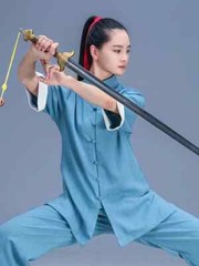 Short Sleeve Kung Fu Shirts Wing Chun Sport Tops Martial Arts Taichi Uniform