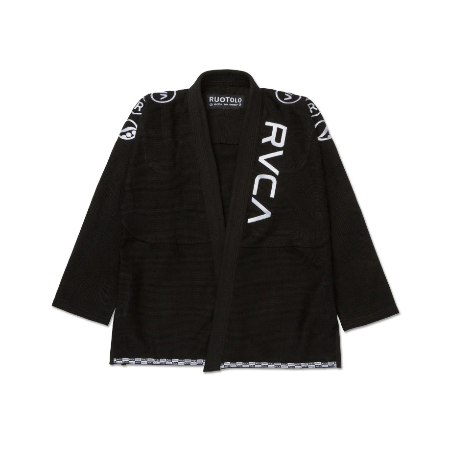 Men’s Shoyoroll BJJ Kimono Batch RVCA x Roots GI 450 GSM Uniform Black With Bag