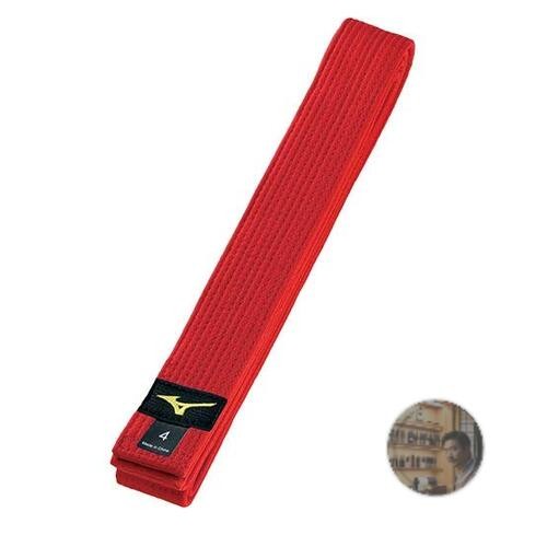 Mizuno Judo Belt Red Size 6 Cotton Twill Weave Martial Arts Training New