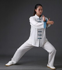 Linen Blend Kung Fu Tai Chi Clothing Martial Arts Clothes Taijiquan Wushu