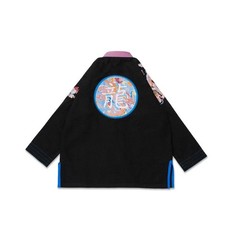 Albino and Preto Year of the Dragon Black BJJ Gi Jiu Jitsu Kimono 450 GSM