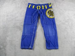 Break Point Jiu Jitsu Gi Boys K1 Blue Yellow BJJ Kimono Set MMA Youth