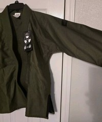 Elite Kids Martial Arts Jiu Jitsu Uniform Gi Top Only Green Size C3 New Tags