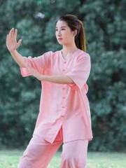 Short Sleeve Kung Fu Shirts Wing Chun Sport Tops Martial Arts Taichi Uniform