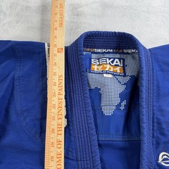 Fuji Sekai World Ranking BJJ Gi Kimono Jacket Blue Mens A1 Brazilian Jiu Jitsu