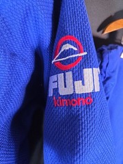 Fuji Kimonos Gi Set Men Sz 5 Blue Jiu Jitsu Uniform Jacket Pants Traditional