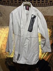 Breakpoint BJJ Gi Jacket A3 White Checkmat Brazilian Jiu Jitsu Top