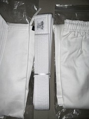 Century Martial Arts Uniform White Top Size 0 Bottom Size 1 with Belt Gi Kimono