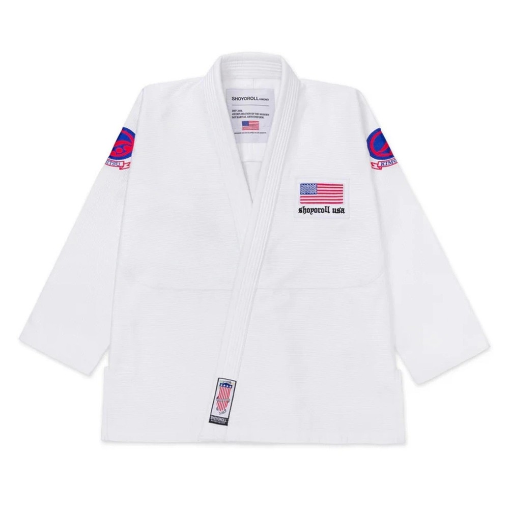 Shoyoroll Batch #151 Americana BJJ Gi 450 GSM White Jiu Jitsu Kimono Uniform