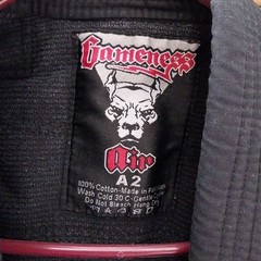 Gameness Gi Sz A2 Black Top Jacket NO BELT Judo Brazilian Jiu Jitsu MMA Komono!