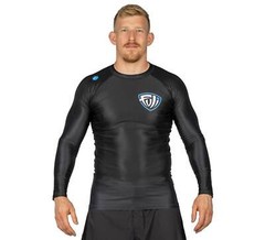 Fuji Valiant Strength MMA BJJ LongSleeve Long Sleeve LS Rashguard – Black/Blue