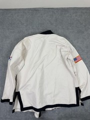 CENTURY Tai Chi Jacket Kimono Top XL White Mens Martial Arts Yin Yang Patch USA