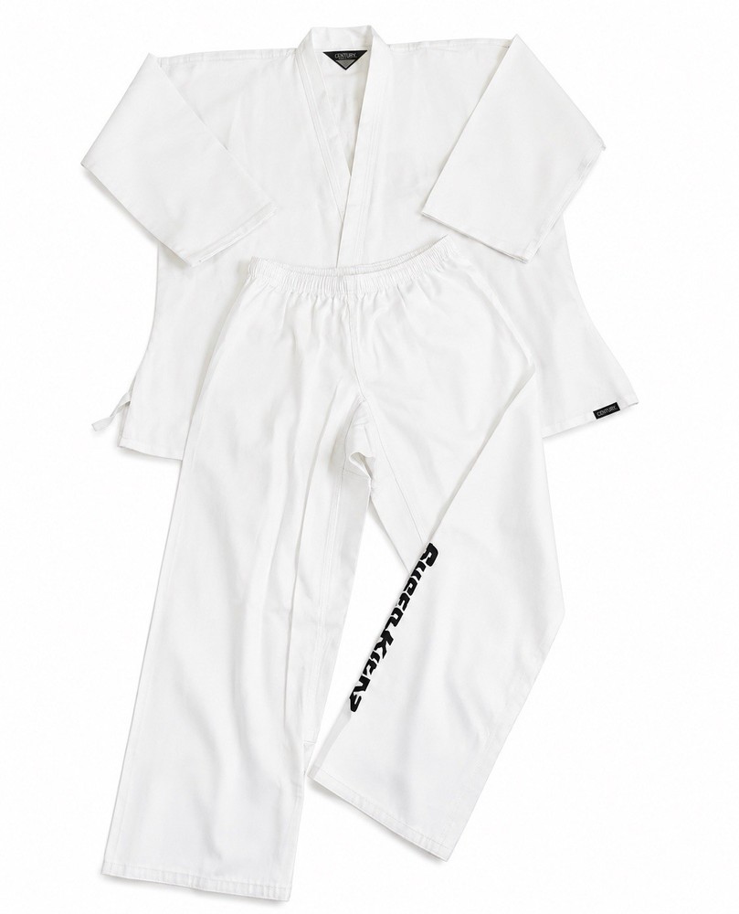 Century Karate Uniform Gi Size 4 White Martial Arts Set Super Kicks Adult