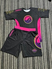 shoyoroll Batch #143 Brazilian Jiu Jitsu Malibu Rash Guard and Short Set