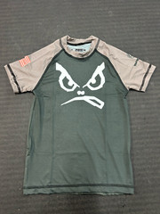 BAD BOY Ranked RASHGUARD GREY GI Jiu Jitsu BJJ MMA Kids Youth Teen Brazil READ