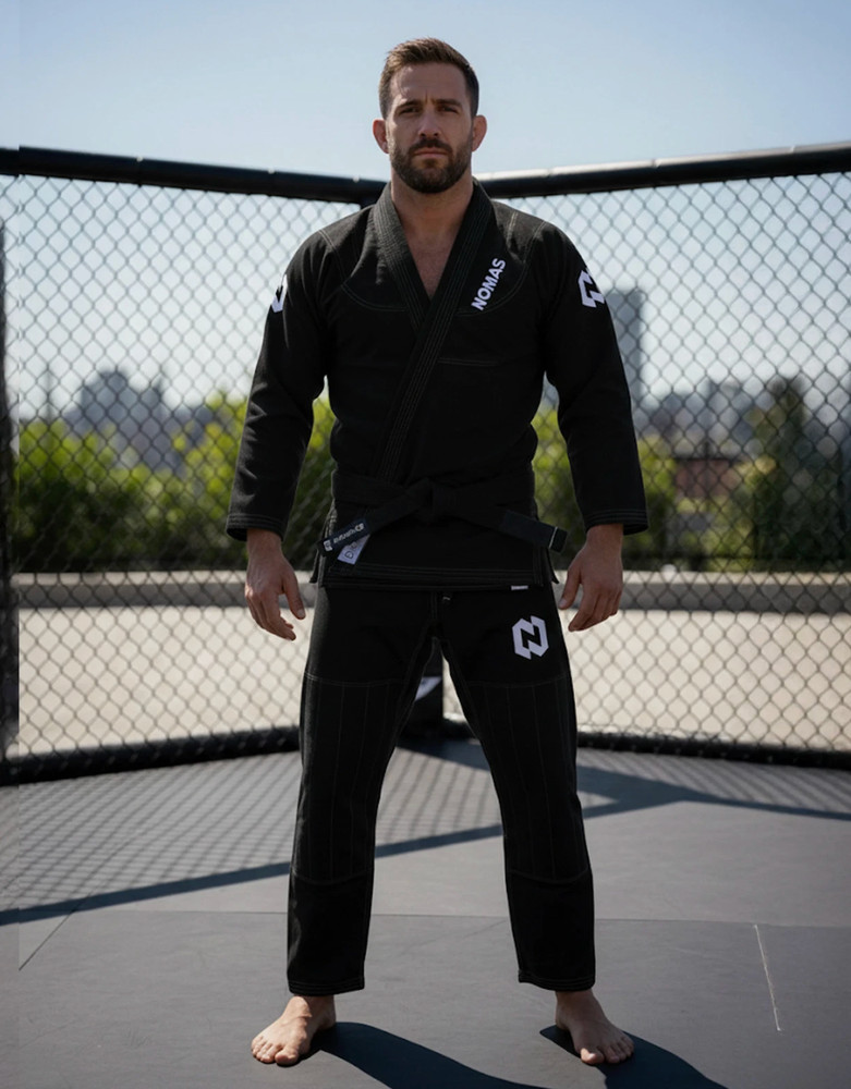 BJJ Gi Pants Brazilian Jiu Jitsu Kimono 450gsm 10oz Cotton Black A1-A4 NOMAS