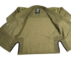 Elite Sports BJJ Gi Jacket A1 Olive Green Jiu Jitsu Kimono Top Only Lightweight