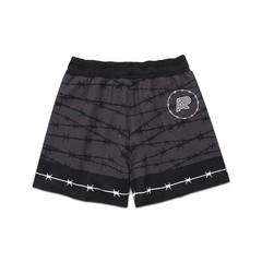 Barrier Albino And Preto Rash Guard SS & Short Set Kimono Bjj Compression MMA