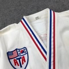 Vintage Taekwondo Gi Set Size 2 White ATA World Champ 2007 Dobok Uniform