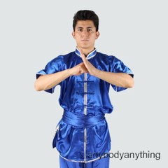 Men Women Kung Fu Tai Chi Uniform Martial Arts Wushu Suit Sleeveless Outfit 4XL