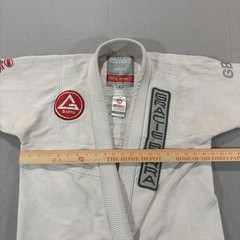 Gracie Barra Gi Jiu Jitsu MMA Kimono Pants & Jacket A2 Set Unisex White Read