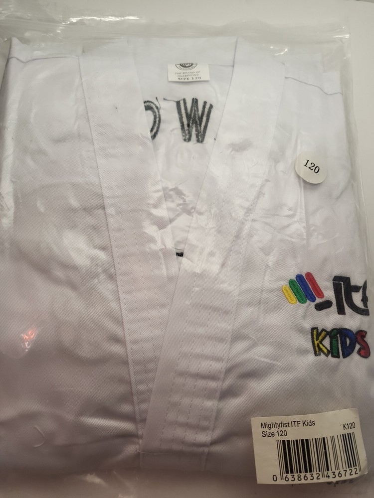 MIghtyFist NZ Taekwon-Do KIDS Uniforms ITF Approved 120cm