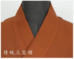 STOCK Buddhist Shaolin Monk Robe Linen Kung Fu Suit Meditation Uniforms Full Set