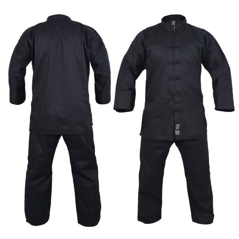 Yamasaki Kung Fu Uniform Gi 10oz – Black – Kids & Adult Sizes – Morgan Sports