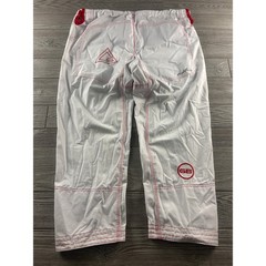 Gracie Barra Equipe Edition BJJ Gi Pants White Red Ripstop Mens A4 Carlos Gracie