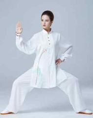 Tai Chi Clothes Wushu Kung Fu Dress Martial Art Uniform Painting Breathable