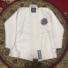 BreakPoint Gracie Jiu Jitsu Gi Kids Size K3 White BJJ Judo Martial Arts MMA