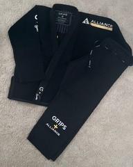 GR1PS + ALLIANCE EAGLE WARRIOR jiu-jitsu GI, pants kimono set ✼ NEW, size A2 🥋