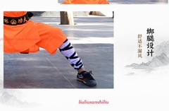 Orange Shaolin Monk Uniform Kung Fu Suit Tai Chi Martial Art Clothes Set Uniform