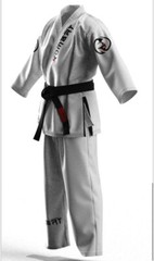 Men’s Kimonos Fearless COMP -White Kombatusa GI 450 GSM Pearl Weave Fight Wear