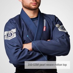 Hayabusa Captain America Gi Kimono Mens A2 Blue Jiu Jitsu BJJ