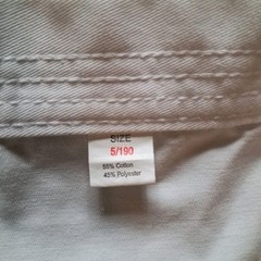 TAEKWONDO APPROVED GI WHITE UNIFORM ADULT UNISEX 5/190 NEW WITHOUT TAG