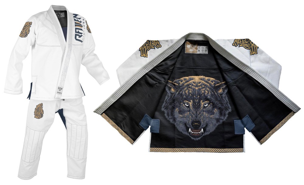 Raven Fightwear Men’s Ulfhedinn Nordic Wolf Brazilian Jiu Jitsu Uniform BJJ Gi W