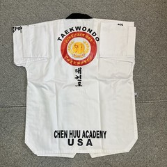 Martial Arts Taekwondo Karate Uniform Adult Size 3 White Chen Huu Academy New