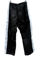 New 8oz MiddleWeight Proforce Gladiator Karate Black Martial Arts Pants TKD