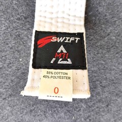 Taekwondo Gi or Dobok children’s size 0 pants, top, and white belt
