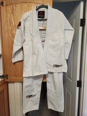 Flow Kimonos Air Gi A1 White BJJ Ultra Lightweight Jiu-Jitsu Kimono RIPSTOP