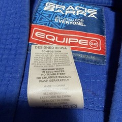 Gracie Barra Equipe Gi Youth Y5 Blue MMA Jiu Jitsu Lite (Top Only) READ