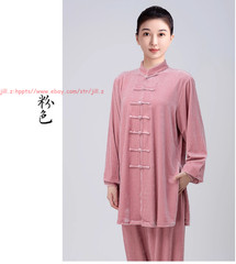 Fall Winter Unisex Tai chi Uniforms Korean velvet Kung fu Martial arts Suit Warm