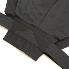 Japanese Hakama with Hook and Loop Fastener – Budo – Aikido – Kendo (Black)